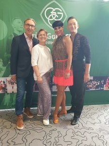 Marina und Alex mit ihren Trainern Garcia-Lopez