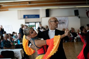 Gunther Scholl und Beate Lever bei der LM in Öhringen