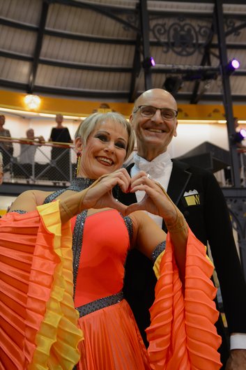 Beate und Gunther, Sen IV S, bei der GOC in der Reithalle; Foto: Sylvia P.