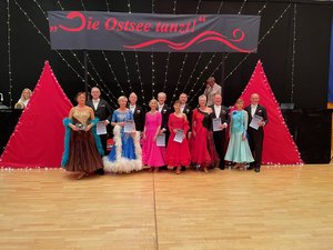 Holm und Barbara auf dem dritten Platz bei Ostsee tanzt