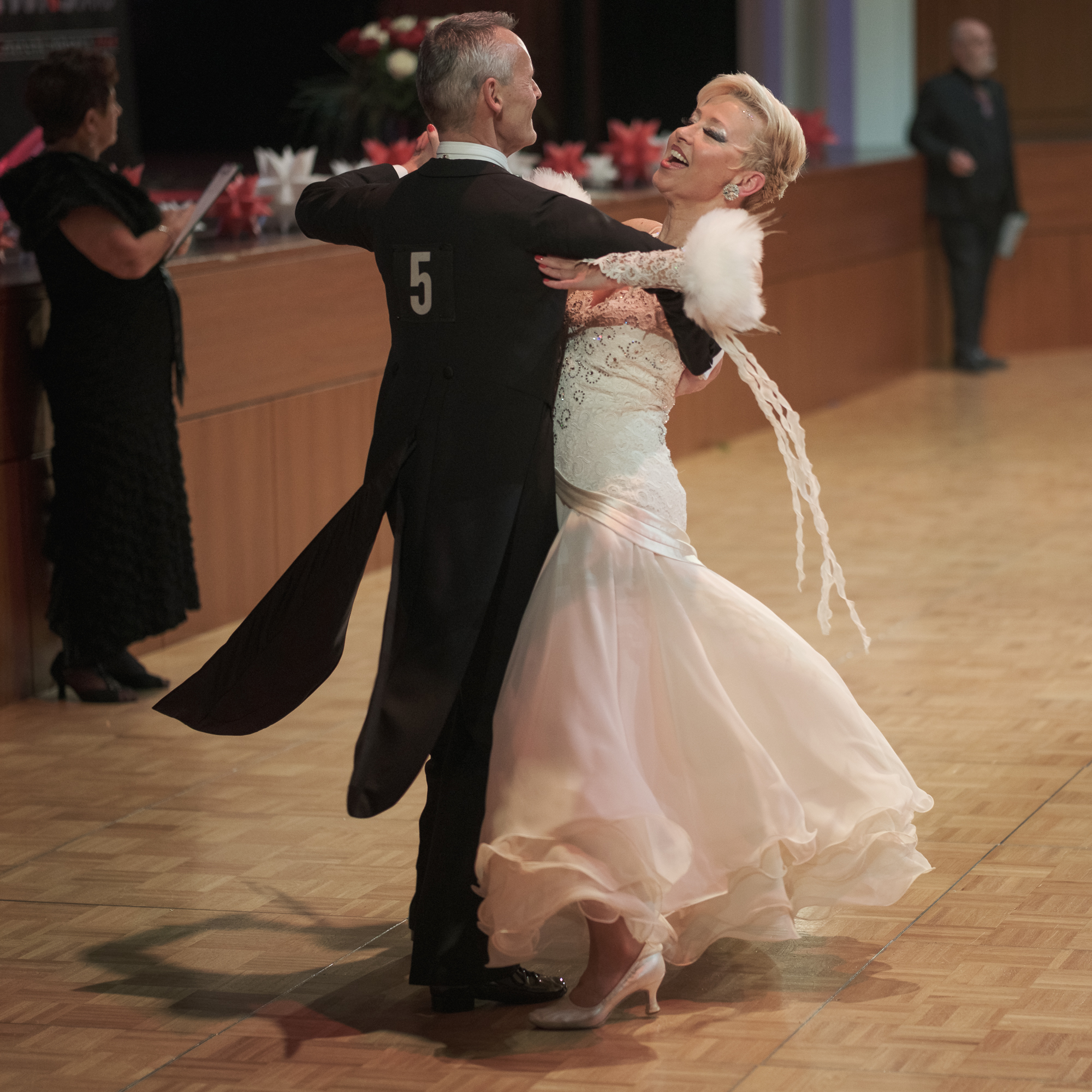 Annette und Dieter auf dem Parkett des Einhorn-Pokal-Turniers