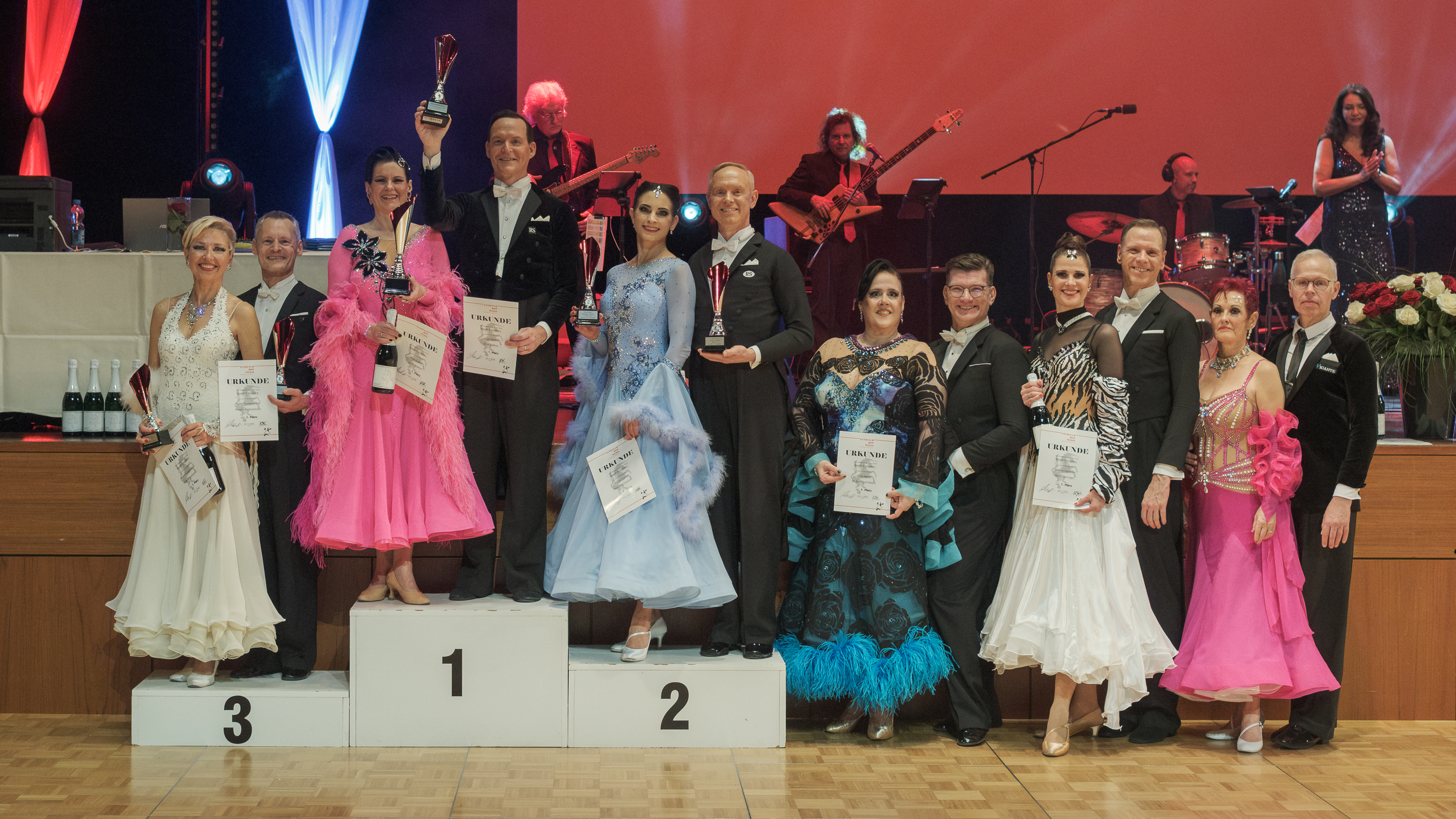 Siegerehrung, Kuchenbeckers auf dem 3. Platz