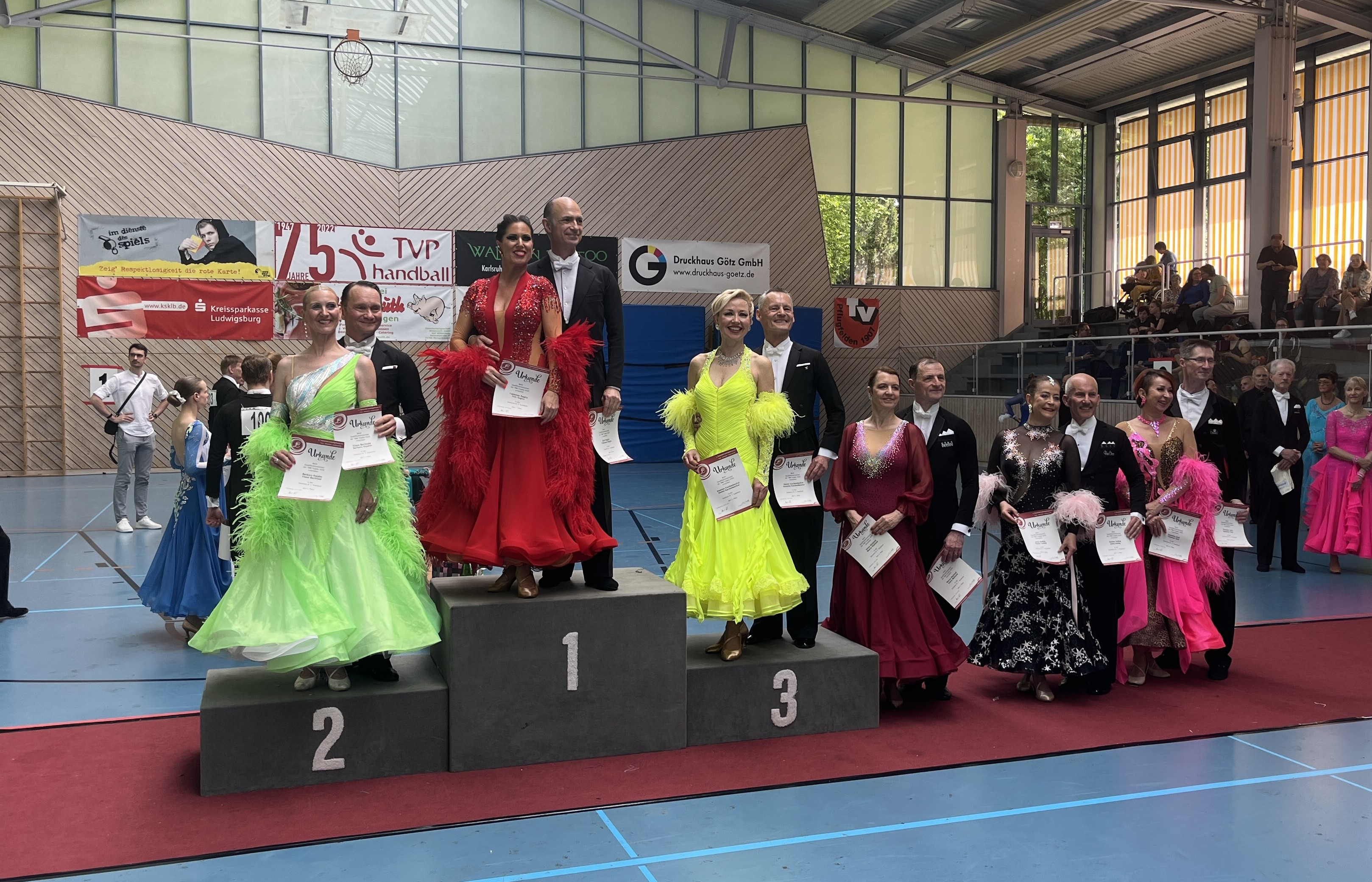 Kuchenbeckers auf dem 3. Platz am Samstag bei der Trophy