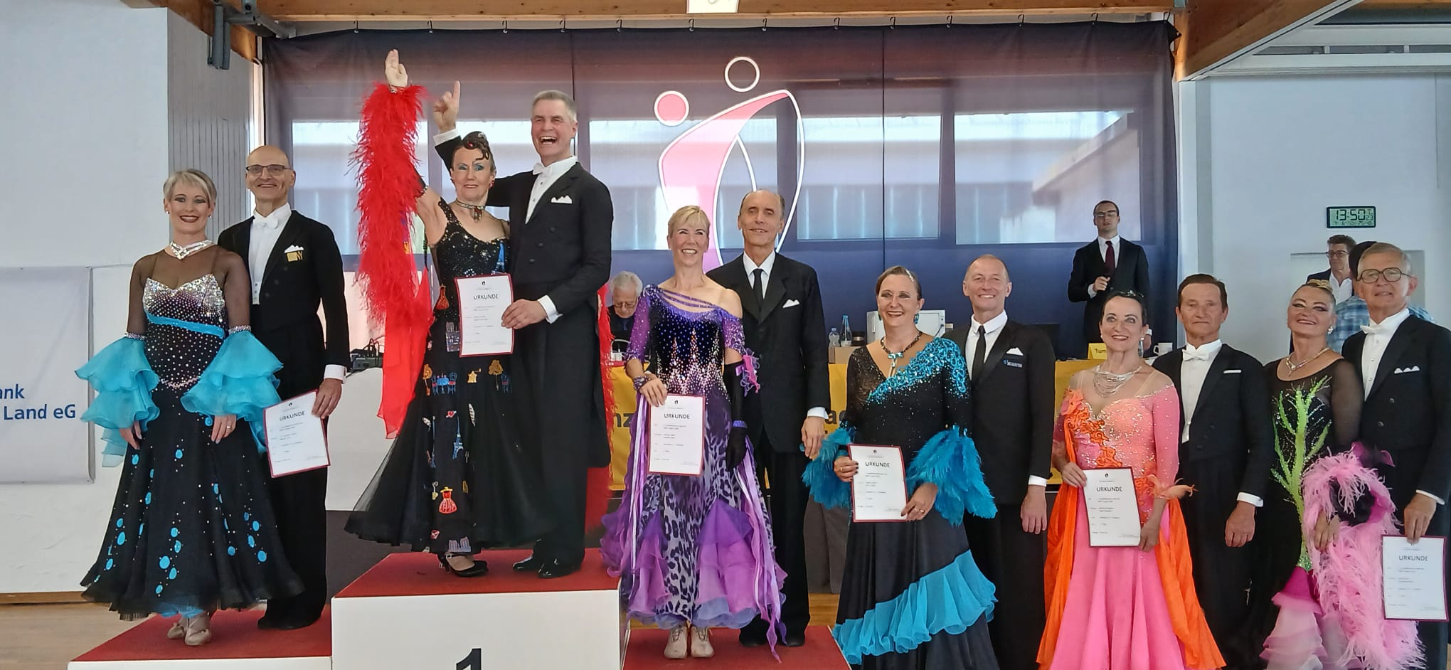 Beate und Gunther auf dem zweiten Platz